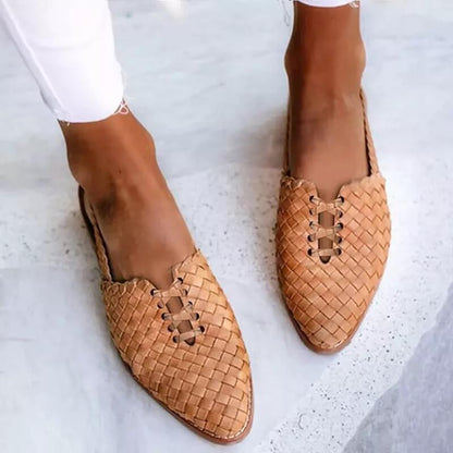 Charlotte – Women Woven Slip-On Shoes - Image 1