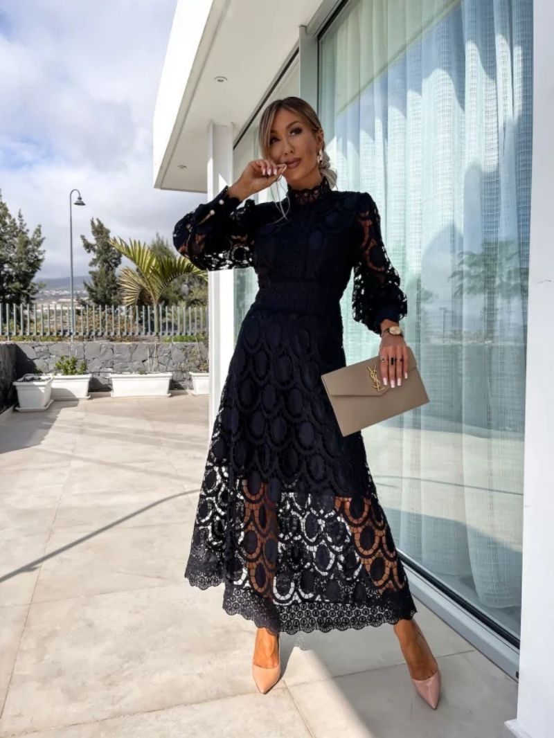 Lisa – Elegant Celestial Lace Dress for Women - Image 8
