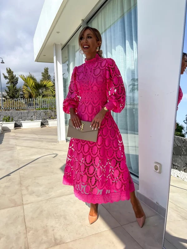 Lisa – Elegant Celestial Lace Dress for Women - Image 6