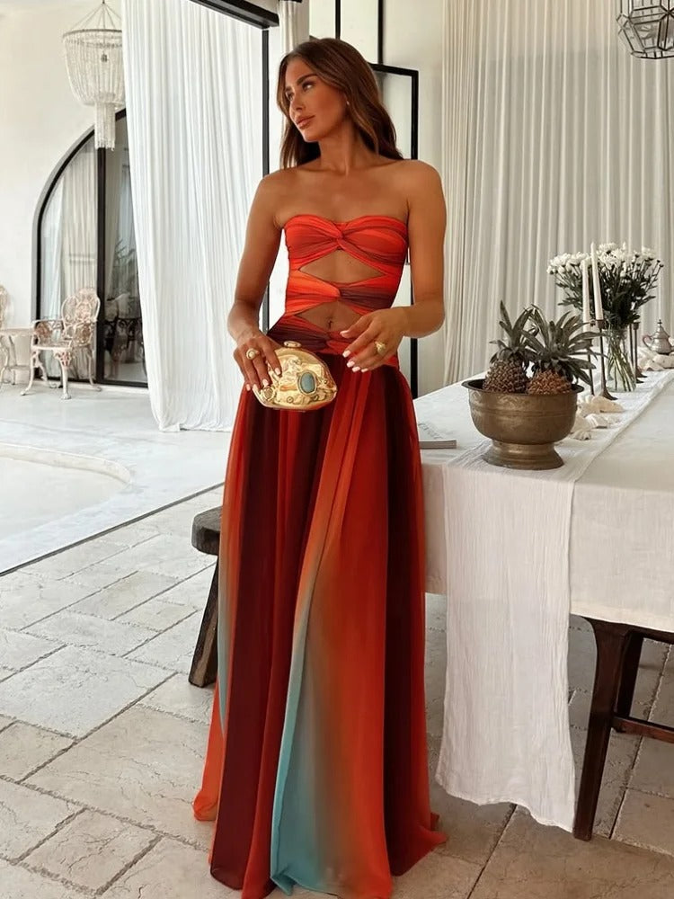 Lena – Stunning Cut-Out Maxi Dress for Women - Image 5