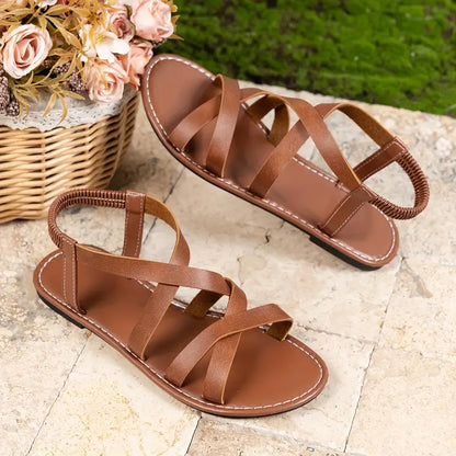 Katrin – Summer Criss-Cross Flat Sandals for Women - Image 13