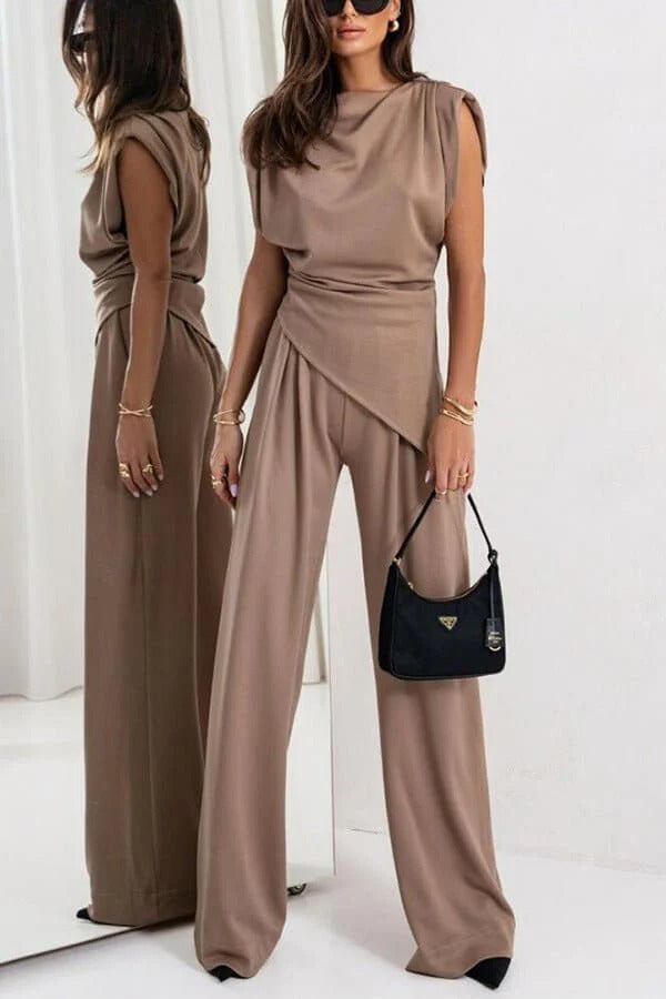 Verena – Elegant Poised Allure Draped Jumpsuit - Image 4