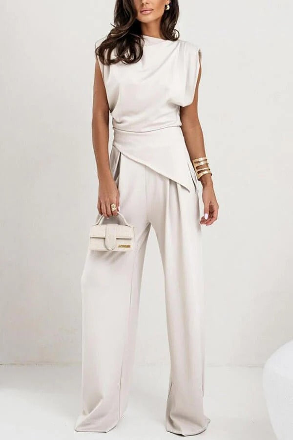 Laura – Elegant Allure Draped Two-Piece Set for Women - Image 6