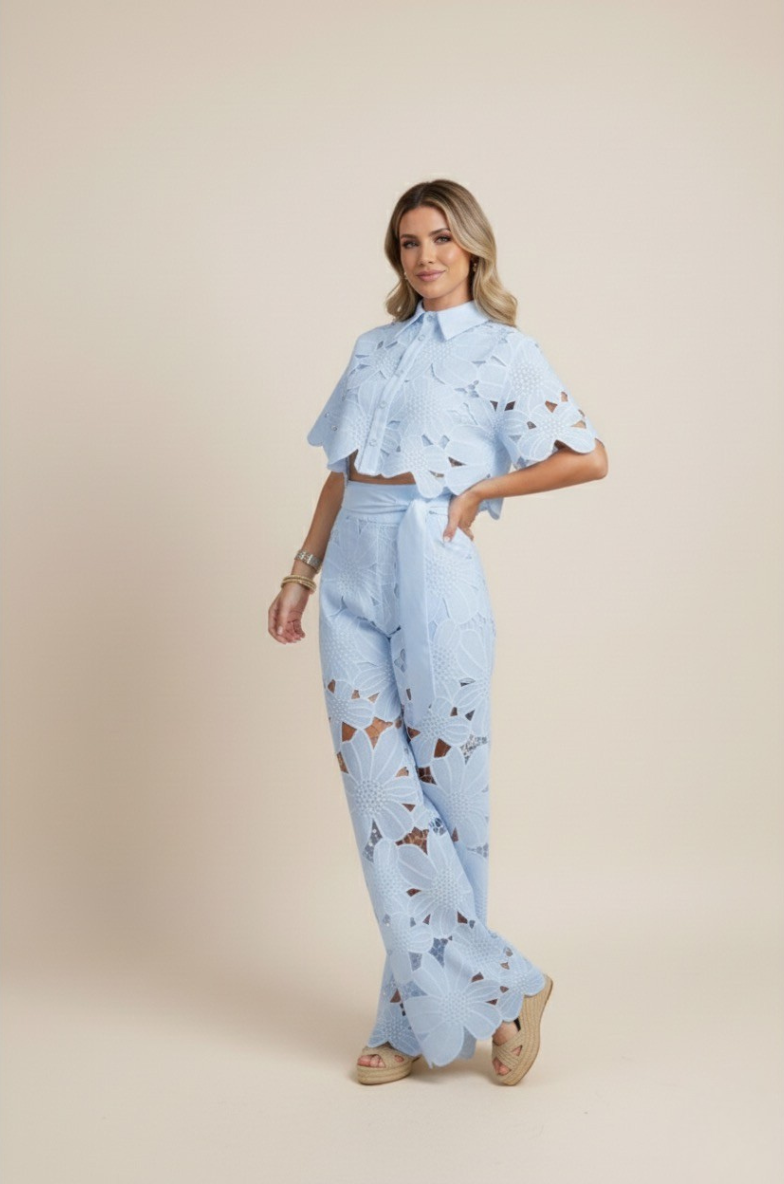Claudia – Elegant Two-Piece Cut Out Summer Set for Women - Image 9