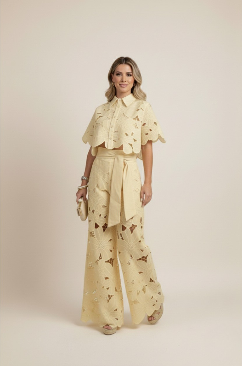 Claudia – Elegant Two-Piece Cut Out Summer Set for Women - Image 11