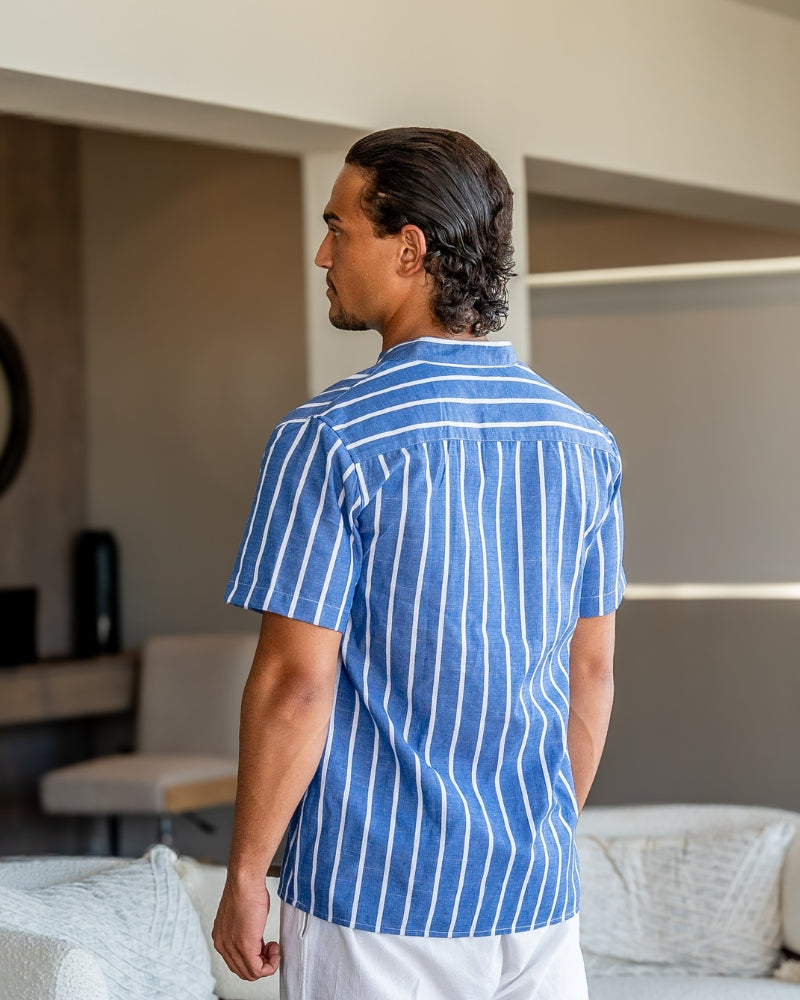 Tim – Striped Short Sleeve Shirt - Image 3