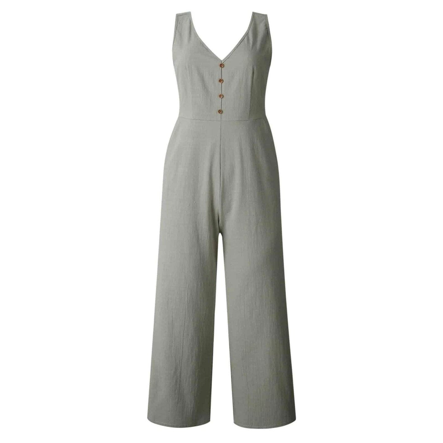 Irina – Chic V-neck Summer Jumpsuit - Image 6