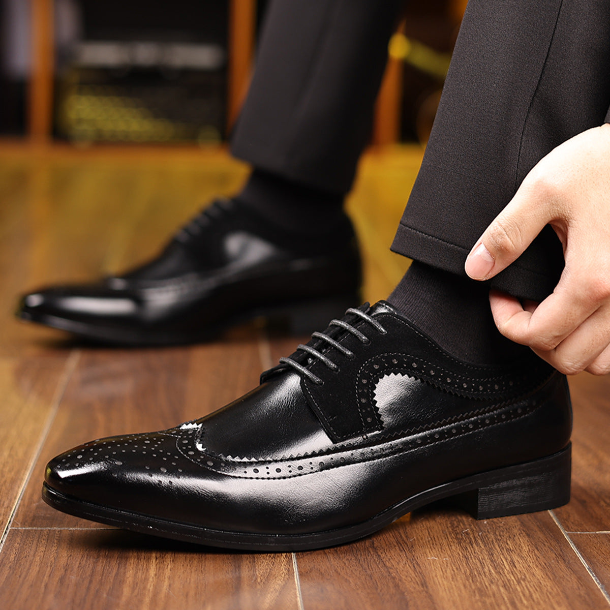 Rico – Klassische Brogue-Herren-Anzugschuhe - Image 4