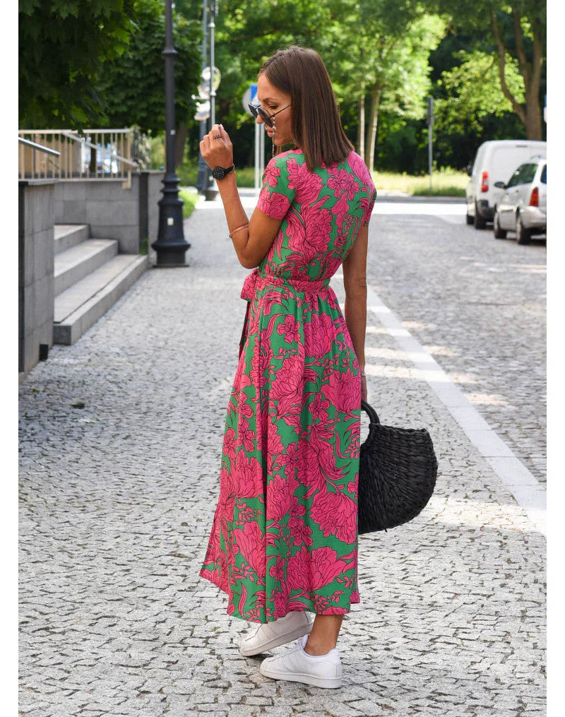 Sabine – Maxi dress with wrap and floral print - Image 3