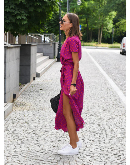 Sabine – Maxi dress with wrap and floral print - Image 4