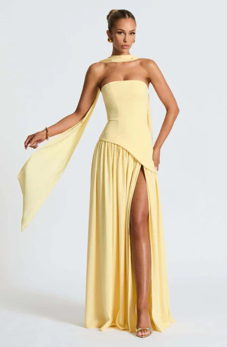 Emilia – Elegant Strapless Cut & Flowing Silhouette Dress for Women - Image 3
