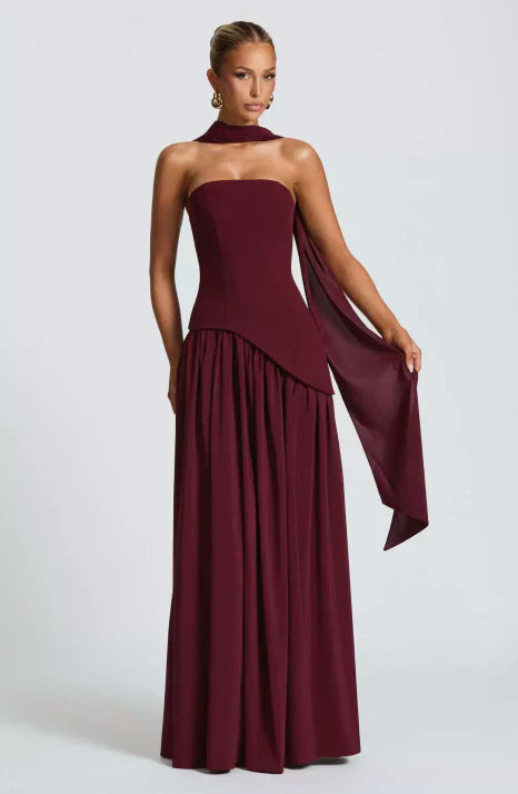 Emilia – Elegant Strapless Cut & Flowing Silhouette Dress for Women - Image 1