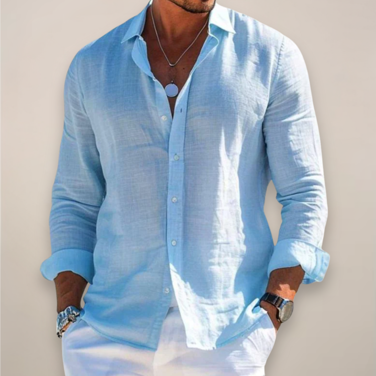 Marcel – Long Sleeve Button-Up Shirt - Image 3