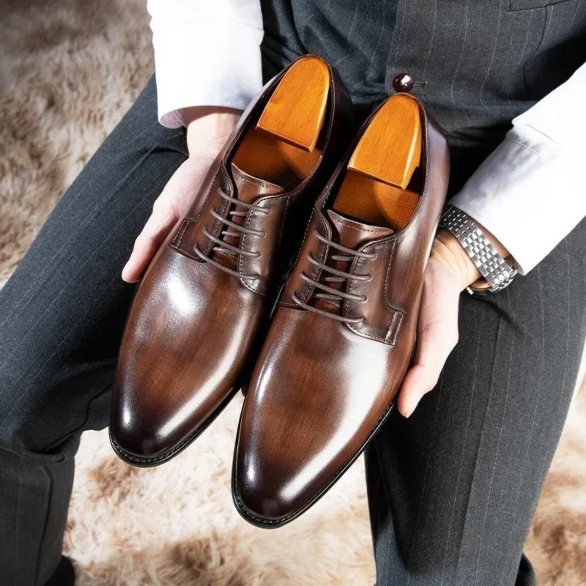 Rene – Derby Dress Shoes - Image 2