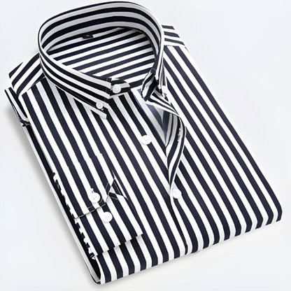 Fabian – Striped Long Sleeve Shirt - Image 5