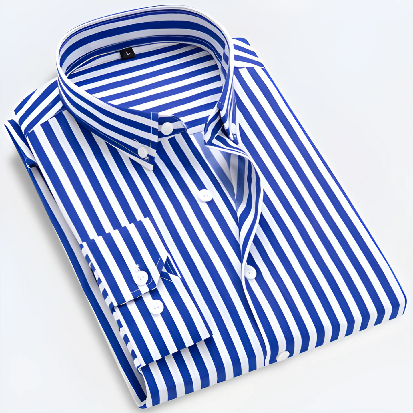Fabian – Striped Long Sleeve Shirt - Image 7