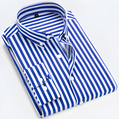 Fabian – Striped Long Sleeve Shirt - Image 7