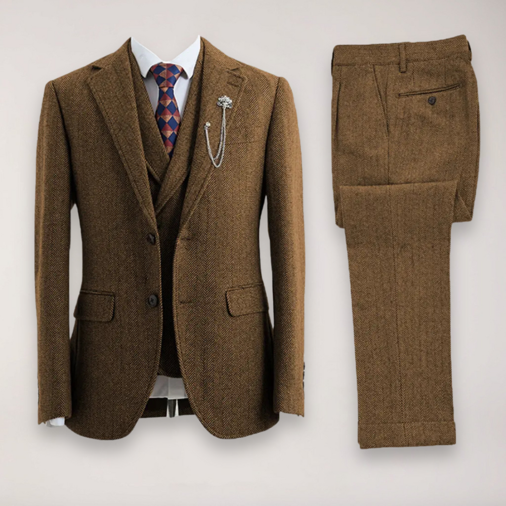 Walter – Tailored Herringbone Suit Jacket - Image 9