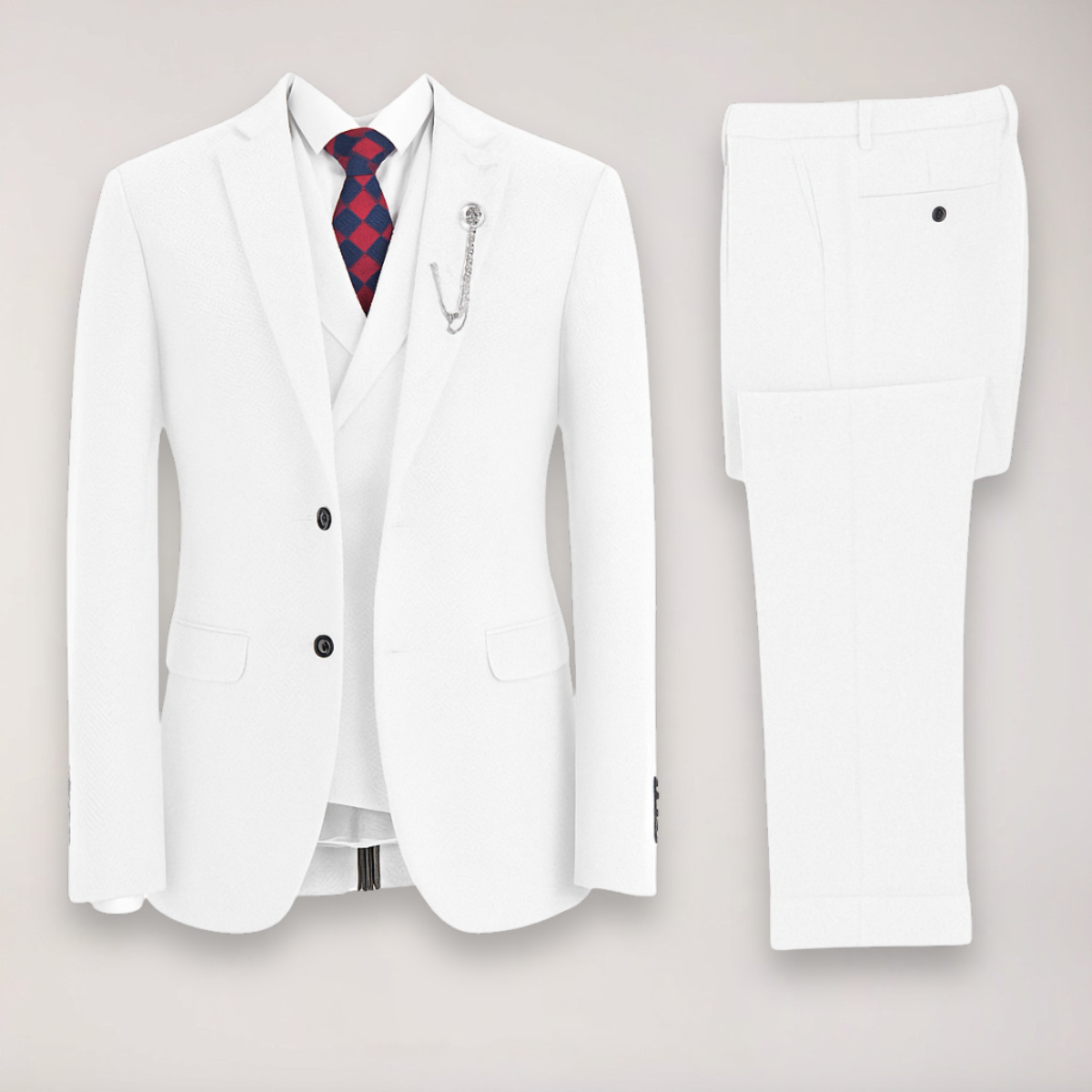 Walter – Tailored Herringbone Suit Jacket - Image 10