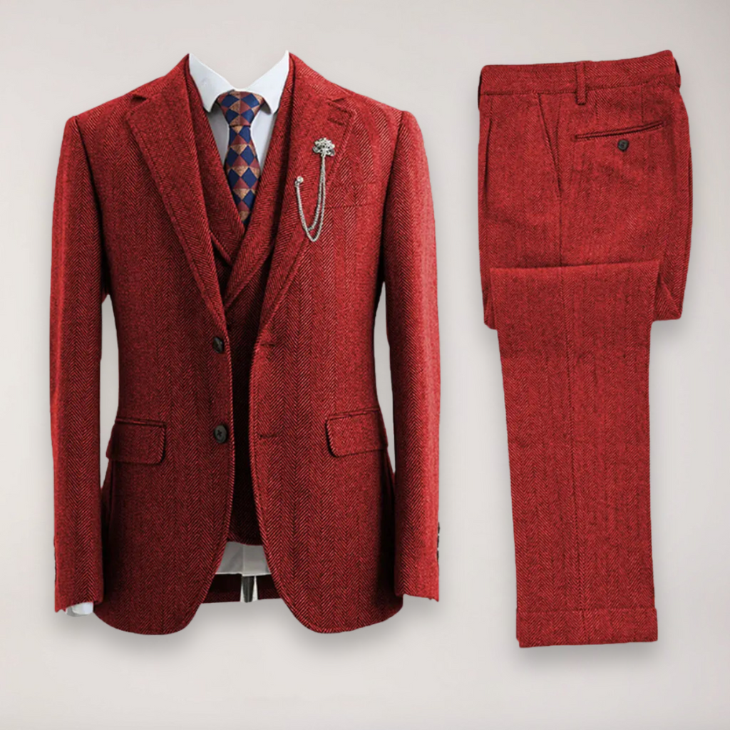 Walter – Tailored Herringbone Suit Jacket - Image 6