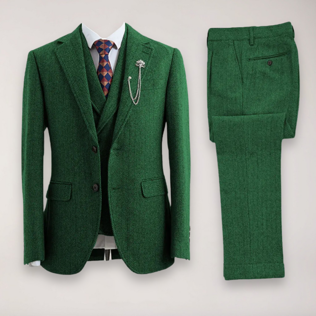 Walter – Tailored Herringbone Suit Jacket - Image 8