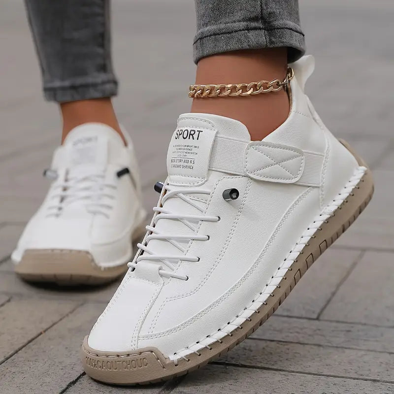 Mara – Damskie sneakersy o sportowym kroju z kontrastowymi przeszyciami