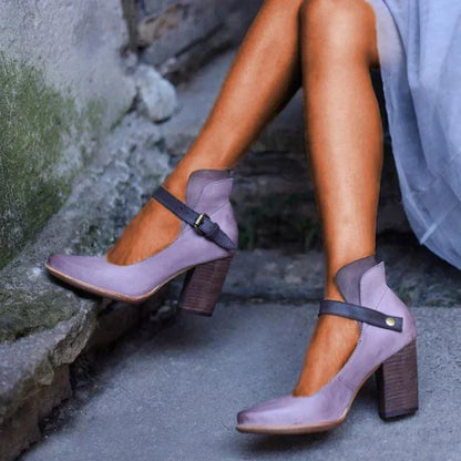 Clara – Women’s Strap Heeled Shoes - Image 1