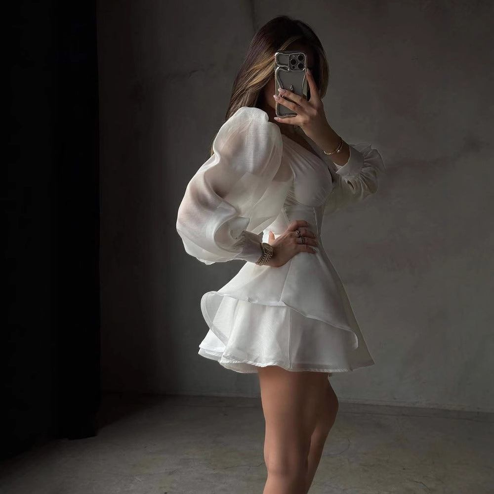 Emilia – Corset Puff Sleeve Dress - Image 4