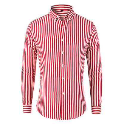 Oliver – Męska koszula w pionowe pasy o eleganckim, dopasowanym kroju