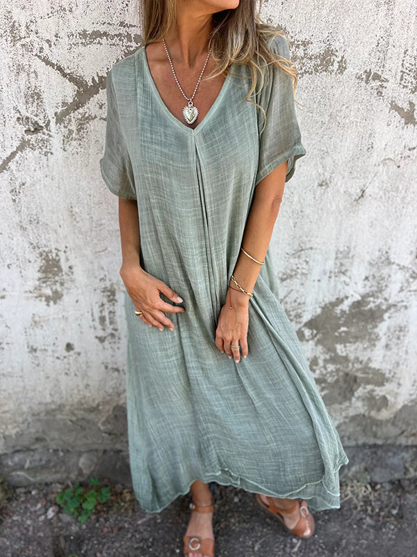 Gabriele – Women’s Relaxed Fit Summer Dress - Image 4