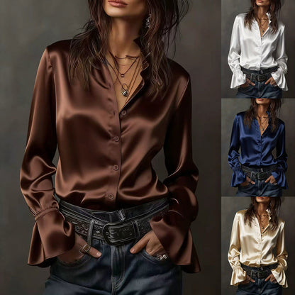 Karin – Women Elegant Silk Blouse - Image 1