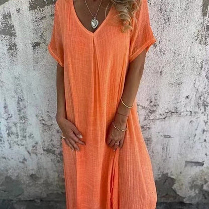 Gabriele – Women’s Relaxed Fit Summer Dress - Image 5
