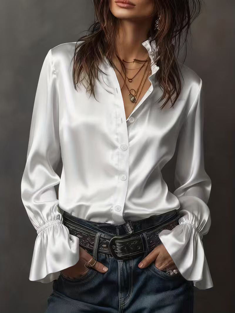 Karin – Women Elegant Silk Blouse - Image 7