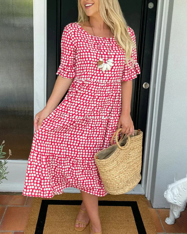 Carina – Women Floral Print Summer Dress - Image 1