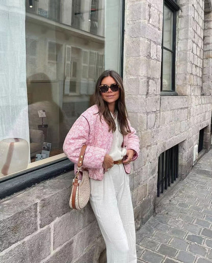 Emily – Lekka pikowana kurtka damska o krótkim kroju