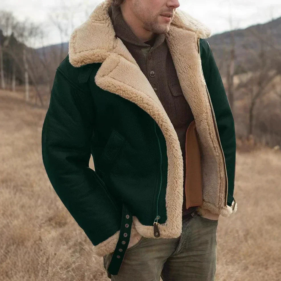 Oskar – Męska Kurtka Pilotka z Kożuszkiem