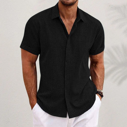 Manuel – Men’s Classic Linen Shirt Shirt - Image 2