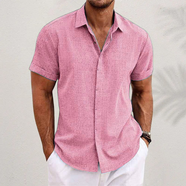 Manuel – Men’s Classic Linen Shirt Shirt - Image 7