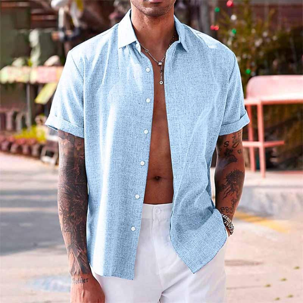 Marcel – Men's Linen Shirt - Image 4