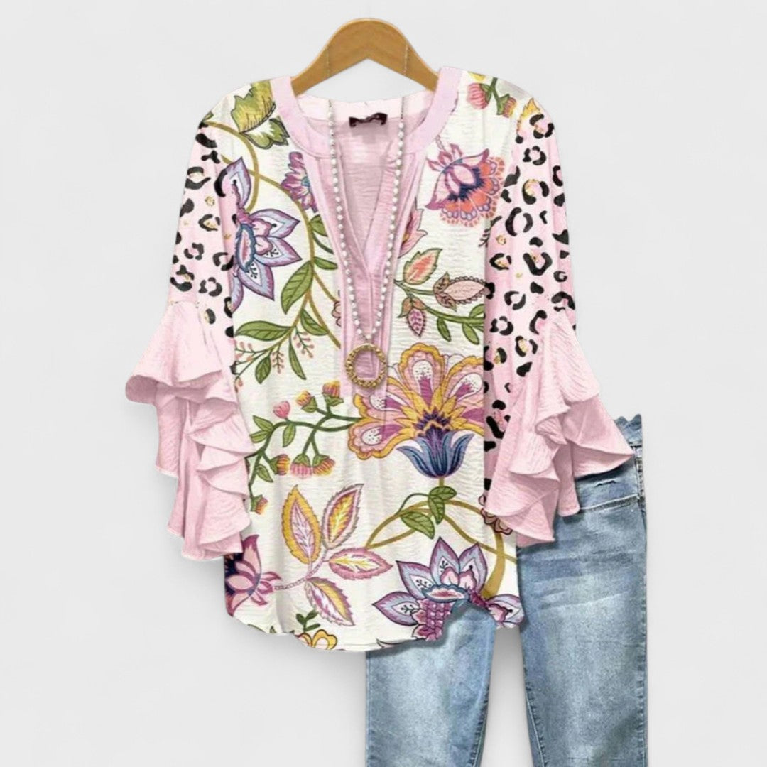 Karina – Women Floral Print Blouse - Image 9