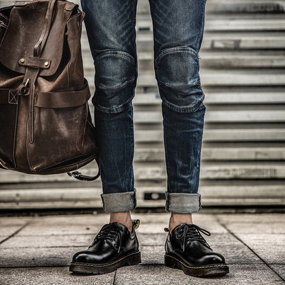 Luca – Męskie buty skórzane z przeszyciem