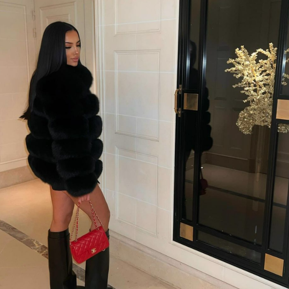 Sienna – Damska elegancka zimowa sztuczna futrzana kurtka