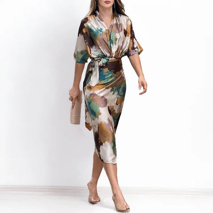 Mia – Floral Wrap Dress - Image 3