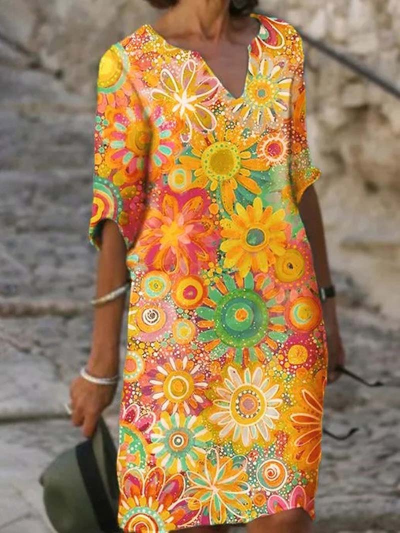 Emily – Floral Print Dress - Image 3