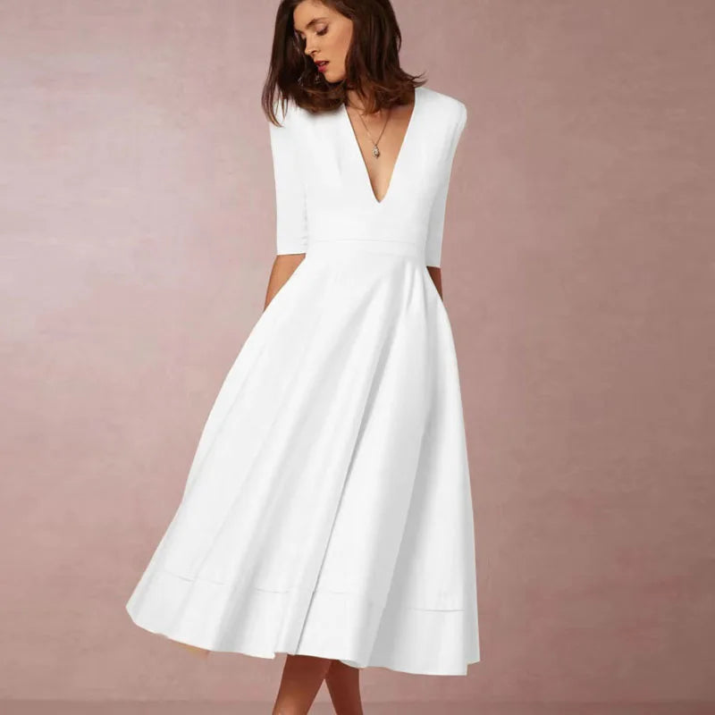 Johanna – Elegant A-line Dress for Women - Image 7