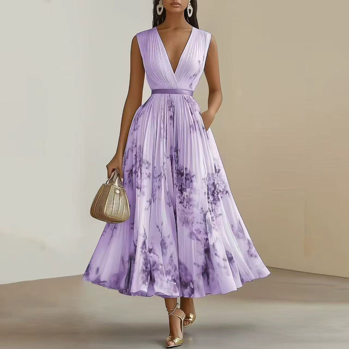 Erika – Women Floral Print Maxi Dress - Image 3