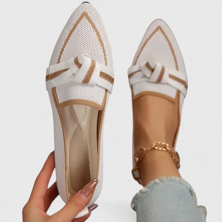 Gabriele – Women’s Pointed Toe Slip-On Flat Shoes - Image 2