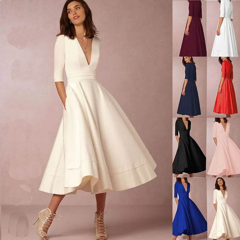 Johanna – Elegant A-line Dress for Women - Image 14