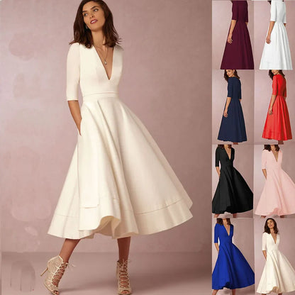 Johanna – Elegant A-line Dress for Women - Image 14