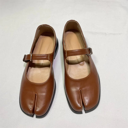 Anja – Leather Mary Jane Shoes with Strap for Women - Image 7
